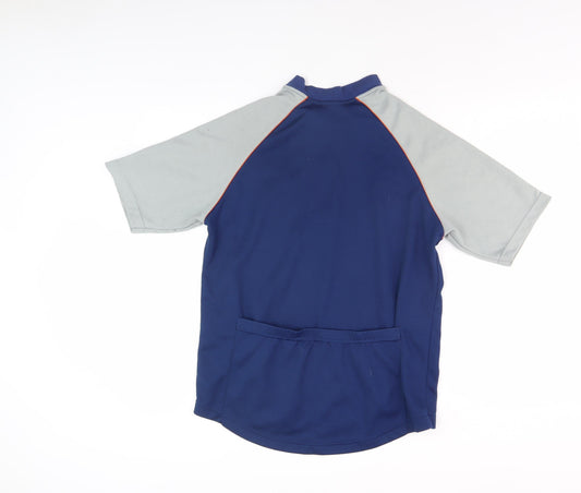 Mountain Ridge Men's Blue Cycling Jersey L