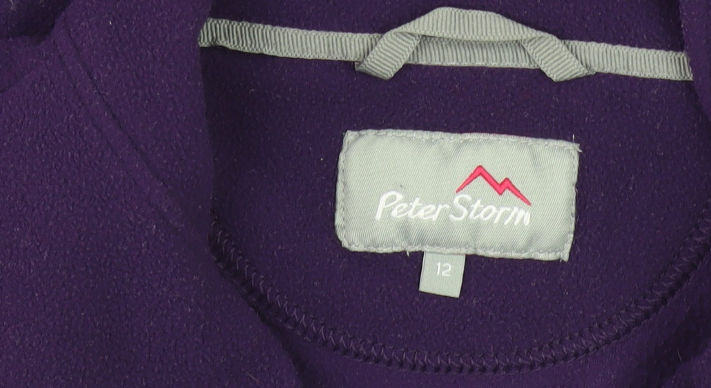 Peter Storm Women’s Purple Fleece Pullover, Size 12