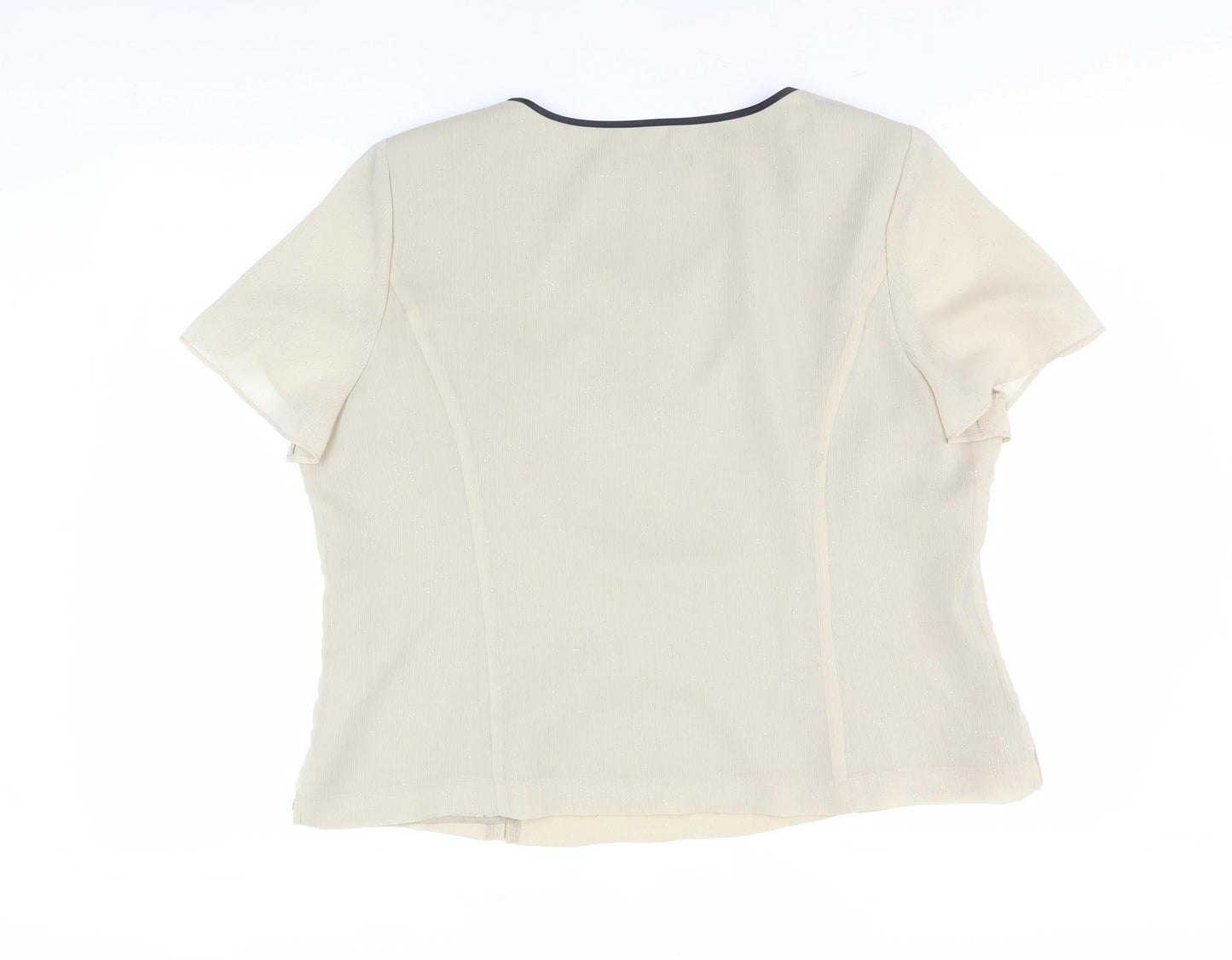 Jacques Vert Women's Beige Floral Blouse Size 18