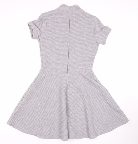 Superdry Women's Grey Fit & Flare Mini Dress