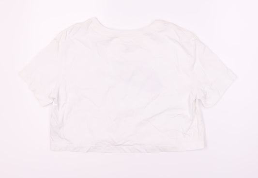 Nike Women's White Basic T-Shirt, Size S, Casual Essential