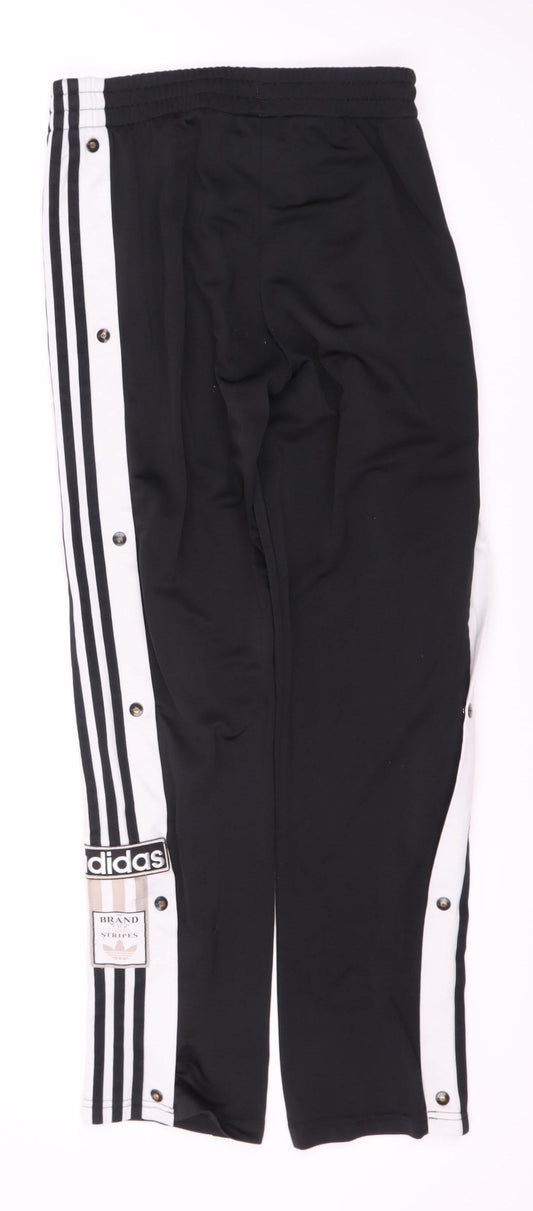 Adidas Boys Black Track Pants 13-14 Years Activewear