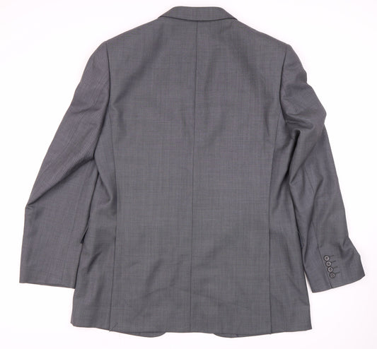 Marks and Spencer Men's Black Blazer, Size 42 L