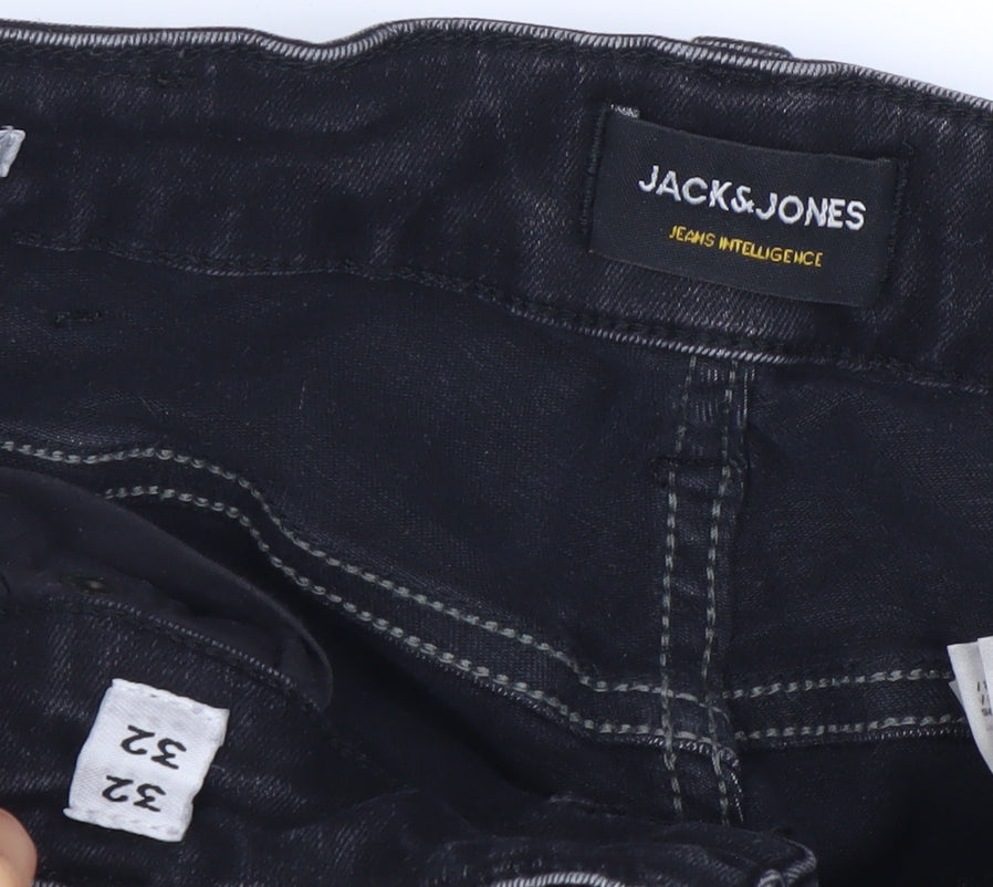 Jack & Jones Men's Black Skinny Jeans - Size 32