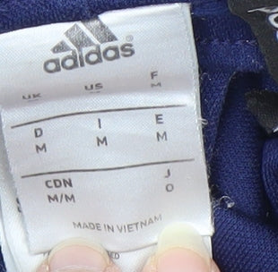 Adidas Men's Blue Track Pants, M, Gym Training Activity