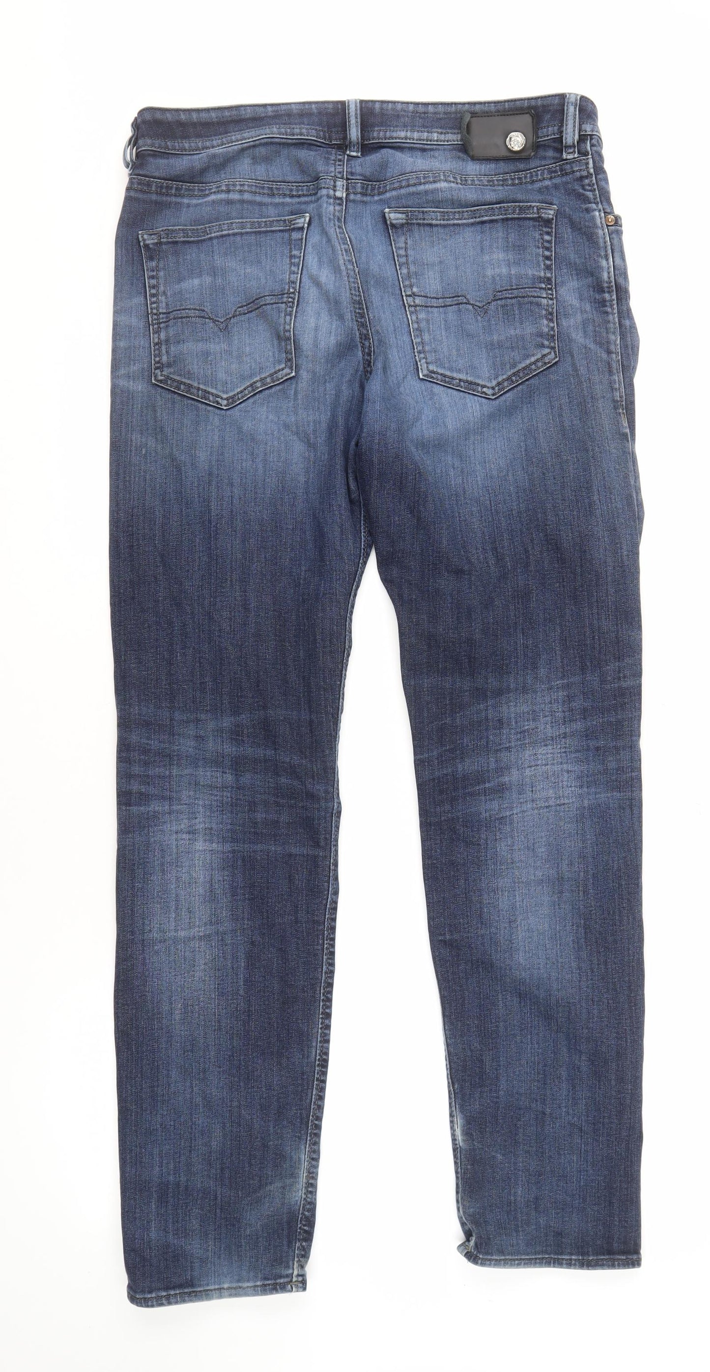 Diesel Men's Blue Jeans Size 34 Dark Denim