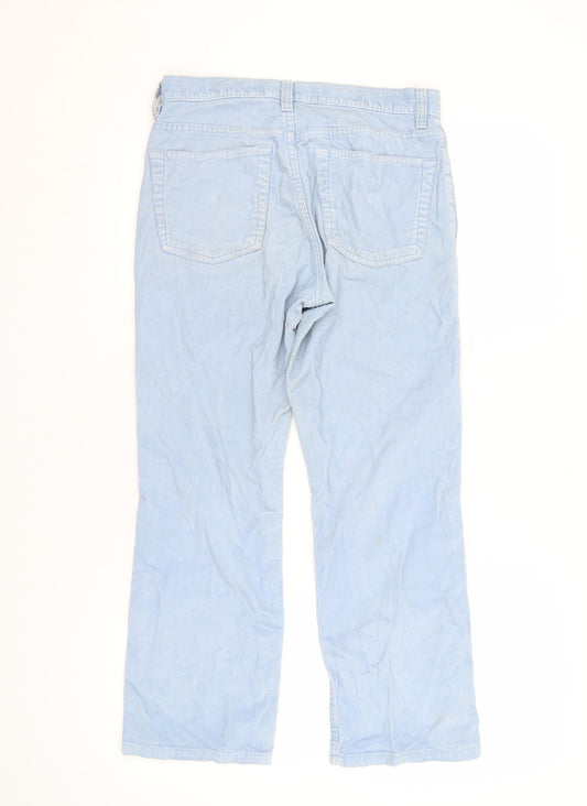 GAP Women's Blue Cropped Bootcut Trousers Size S