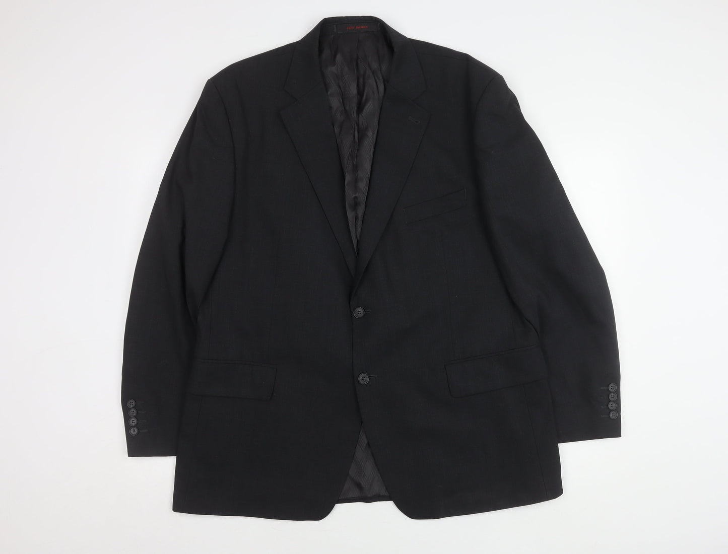 Jeff Banks Men's Black Suit Jacket 46 Regular Fit Travel
