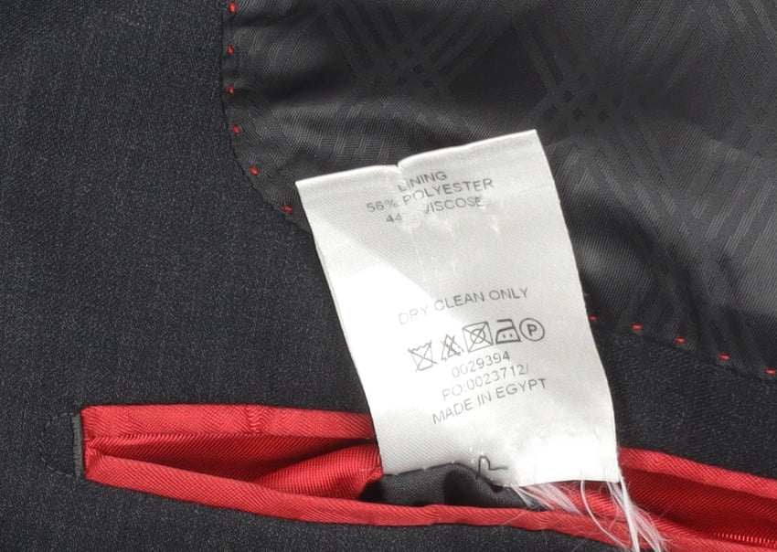 Jeff Banks Men's Black Suit Jacket 46 Regular Fit Travel