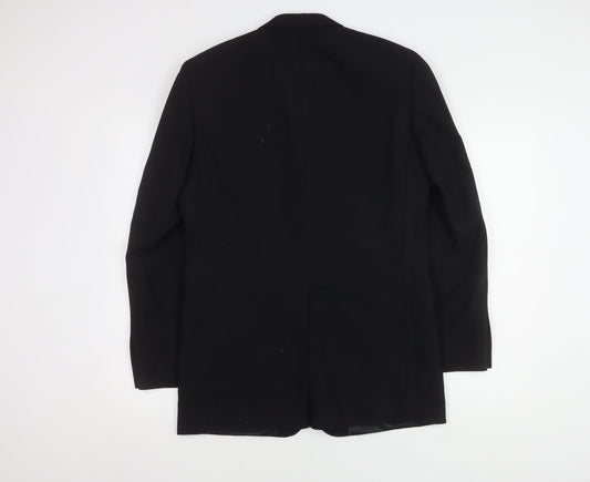 Next Men's Black Wool Blazer Jacket Size 36