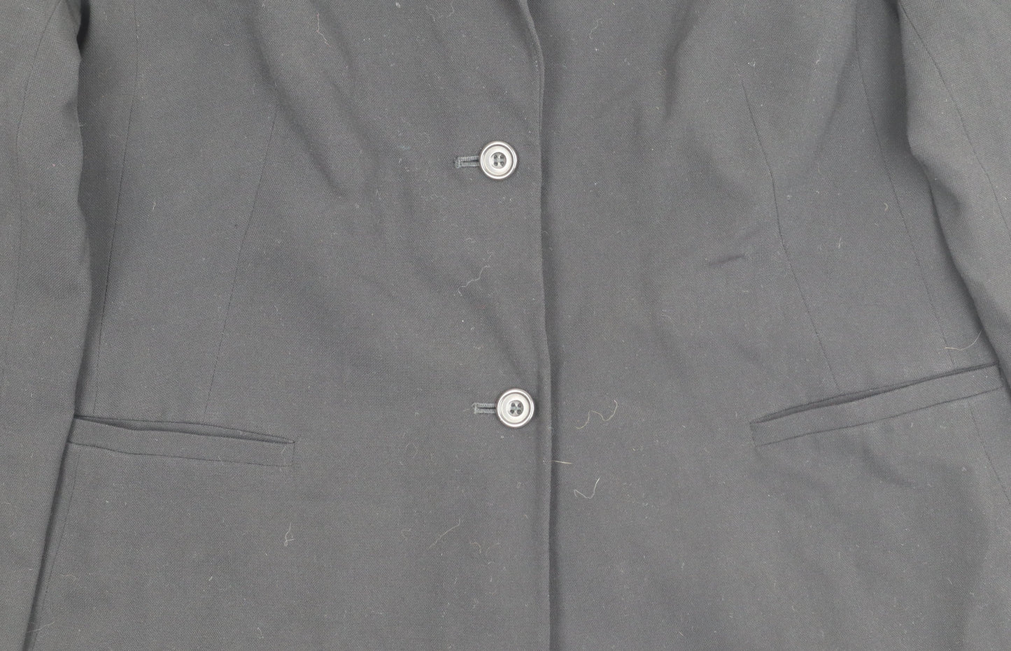 Laura Ashley Women's Black Wool Blazer UK 18 Workwear
