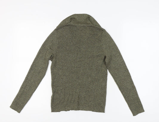 White Stuff Women’s Green Jumper Long Sleeve UK 8