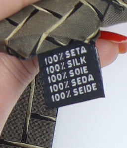 Baumler Men's Bronze Geometric Silk Tie One Size