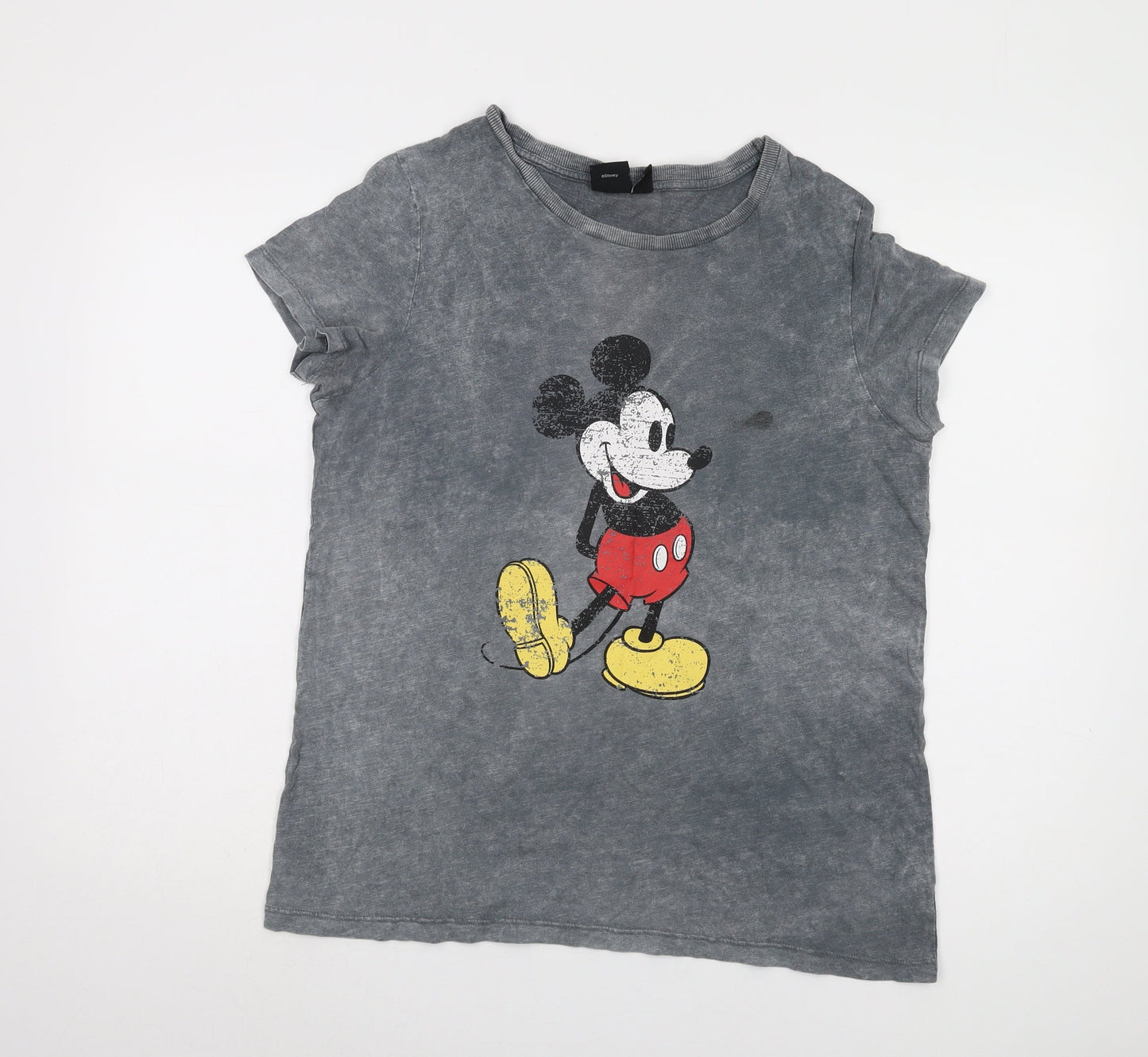 Disney Women's Grey Cartoon T-Shirt M