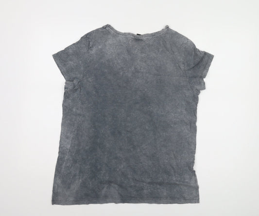 Disney Women's Grey Cartoon T-Shirt M