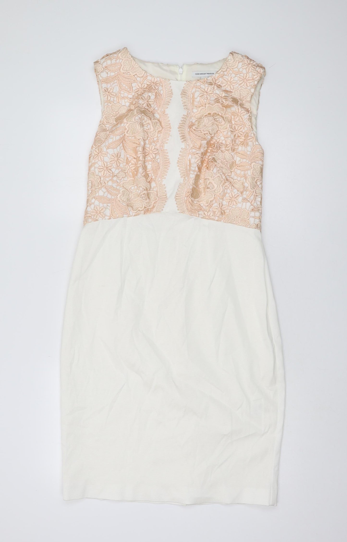 Fenn Wright Manson Women's Ivory Lace Dress Size 12
