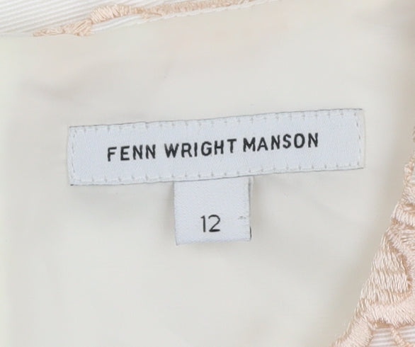 Fenn Wright Manson Women's Ivory Lace Dress Size 12