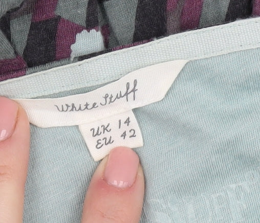 White Stuff Women's Multicoloured Tunic,UK 14, Cotton Jersey