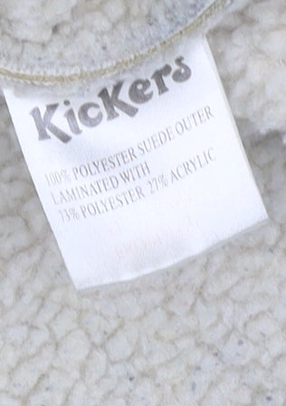 Kickers Beige Women's Jacket Size 16 with Full Zip