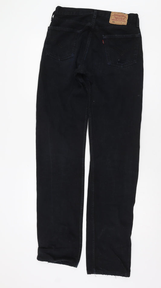 Levi Strauss Men's Black Straight Jeans 30W 36L