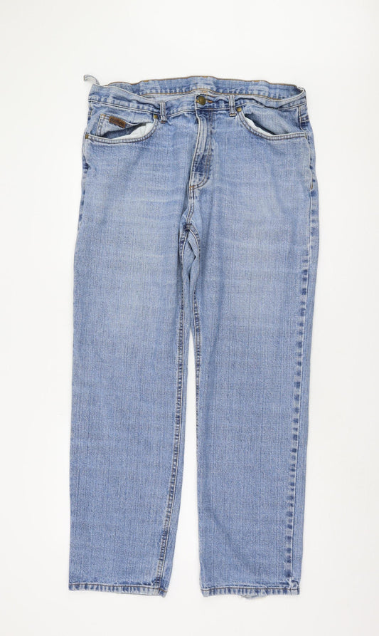 Farah Men's Blue Jeans Size 38 Light Wash Denim