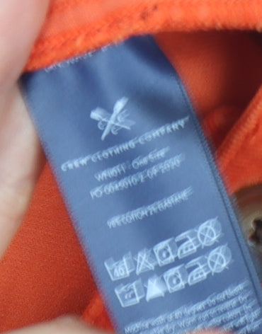 Crew Clothing Women Orange Button Skirt, Size 14
