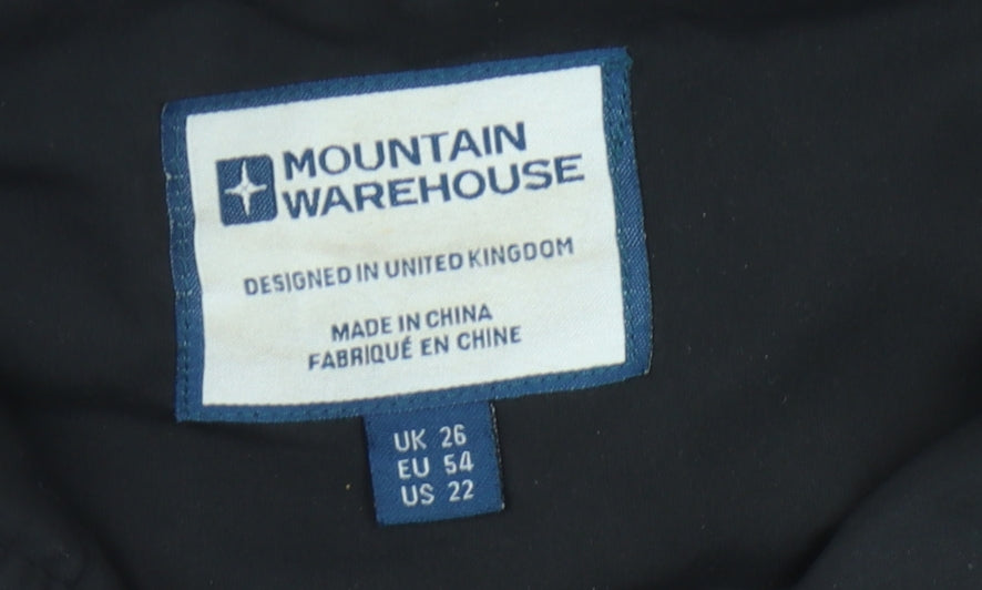 Mountain Warehouse Women's Black Parka Coat Size 26