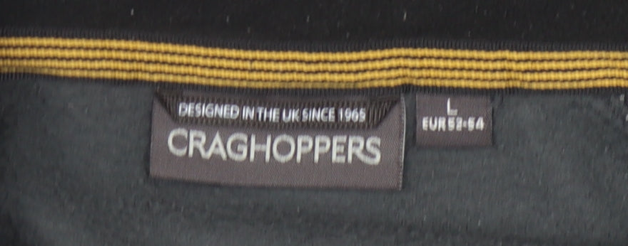 Craghoppers Men’s Black Fleece 1/4 Zip Sweatshirt L