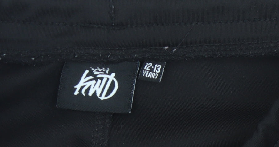 Kings With Dreams Boys Black Jogger Trousers 12-13 Years