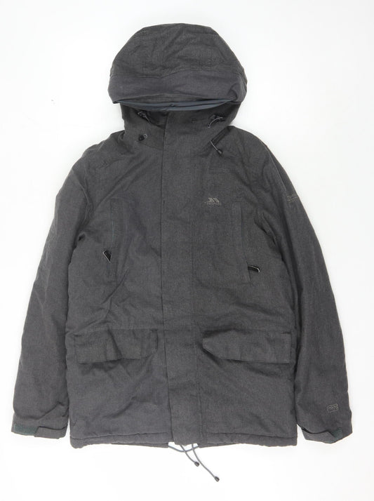 Trespass Men's Grey Parka Jacket 2XS Waterproof Winter