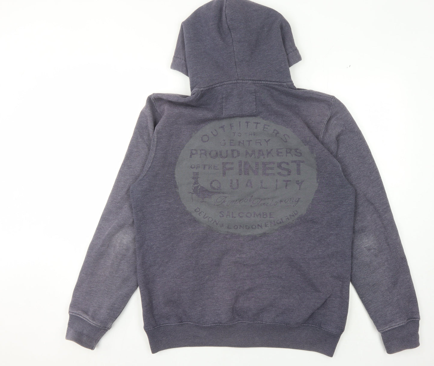 Jack Wills Men's Blue Full Zip Hoodie - L