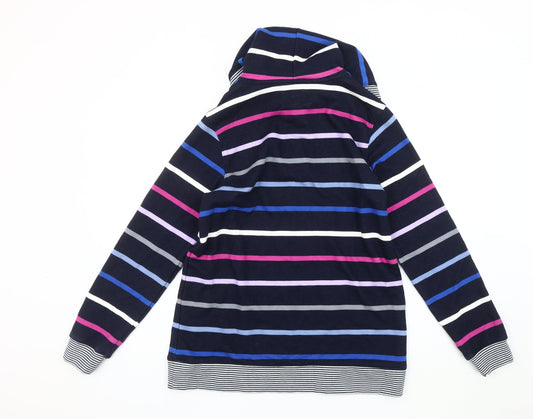 Lands' End Unisex Multicoloured Stripe Hoodie S