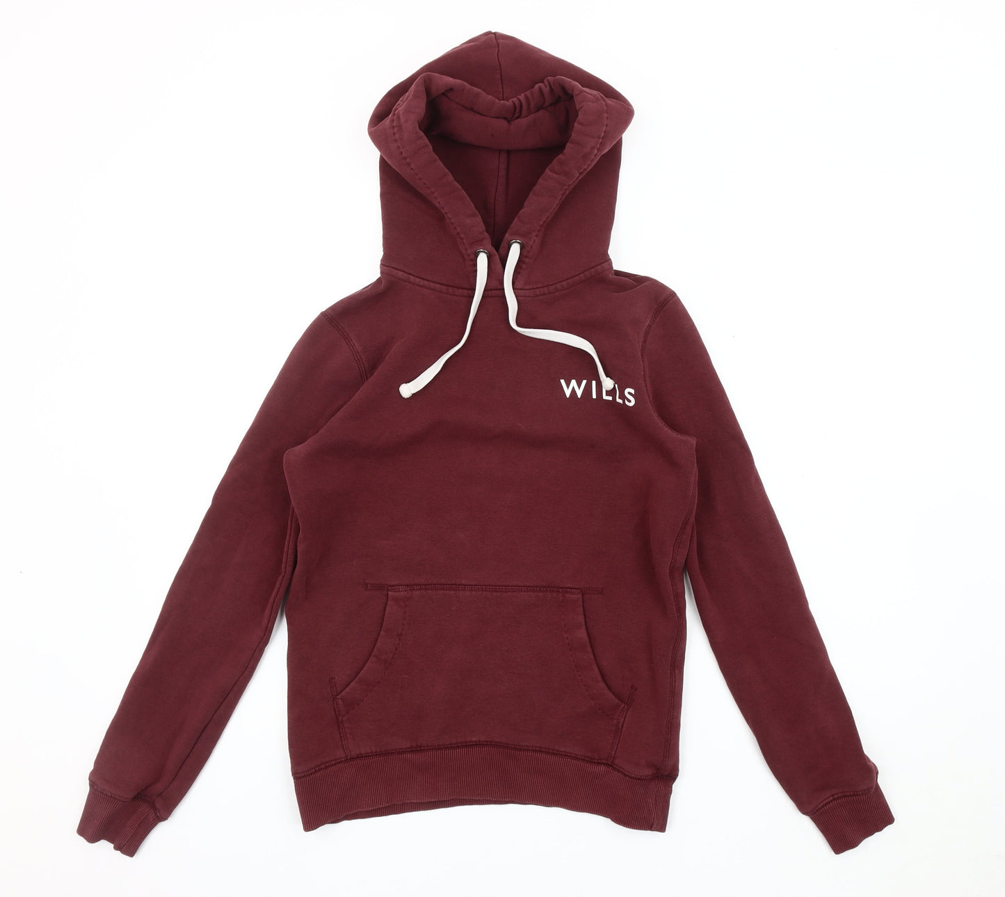Jack Wills Women's Red Hoodie S - Classic Pullover Knit