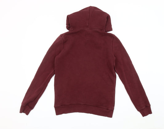 Jack Wills Women's Red Hoodie S - Classic Pullover Knit