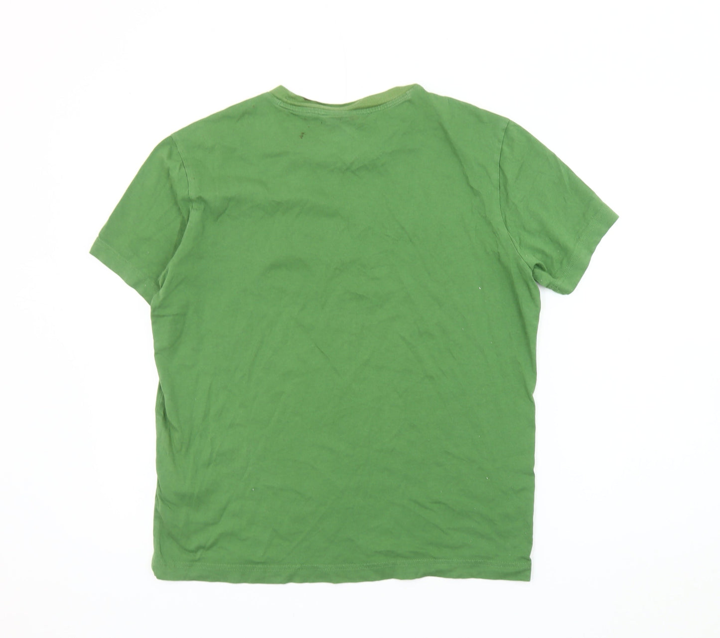 Champion Men's Green Crew Neck T-Shirt - Size S
