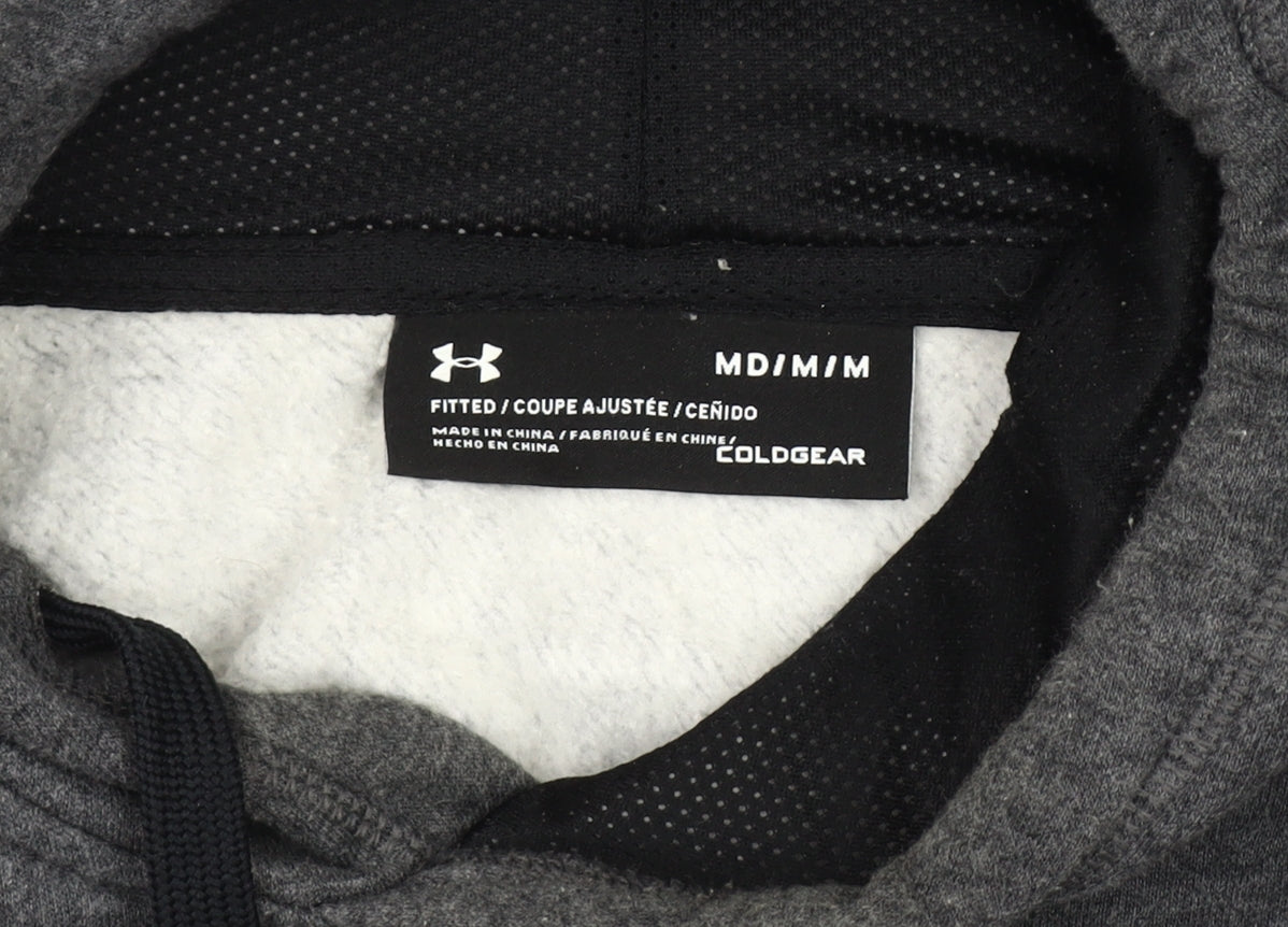 Under Armour Men's Grey Pullover Hoodie, M, ColdGear