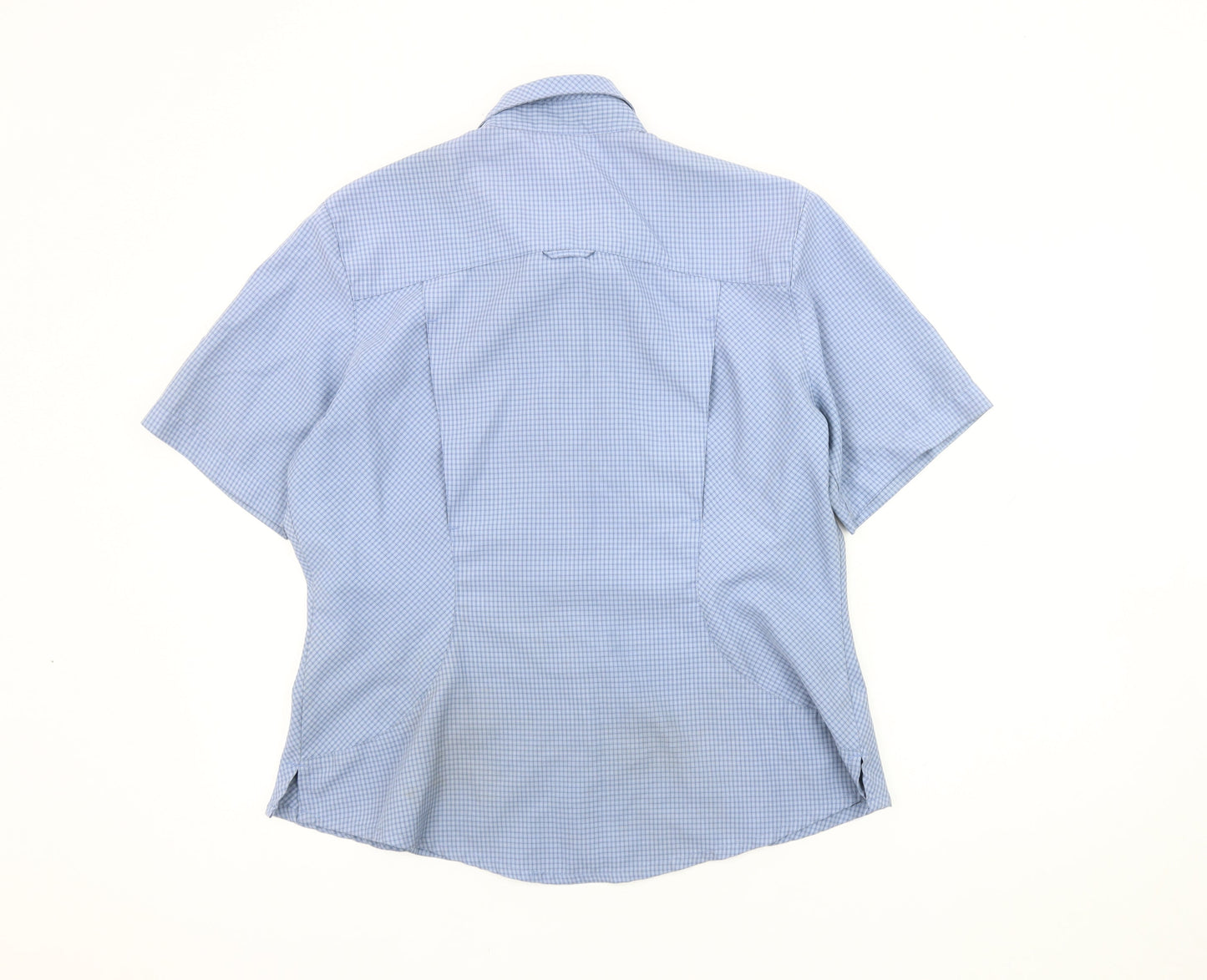 Karrimor Women's Blue Check Button-Up Shirt Size 14