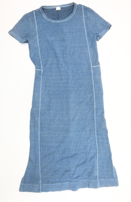 Poetry Women's Blue Dress, Size 10, Short Sleeve
