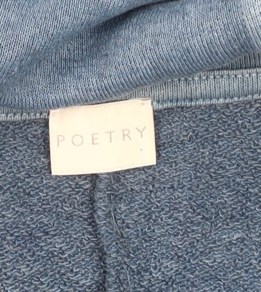 Poetry Women's Blue Dress, Size 10, Short Sleeve