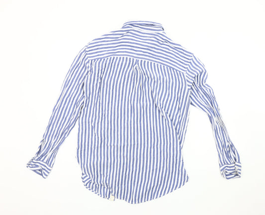 American Eagle Outfitters Women's Blue Button-Up Shirt - S