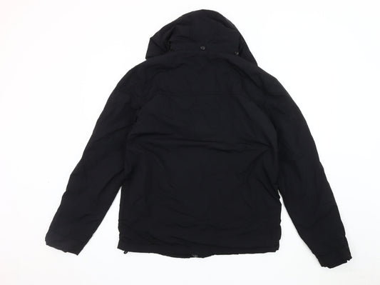 EDC by Esprit Men's Black XL Hooded Jacket