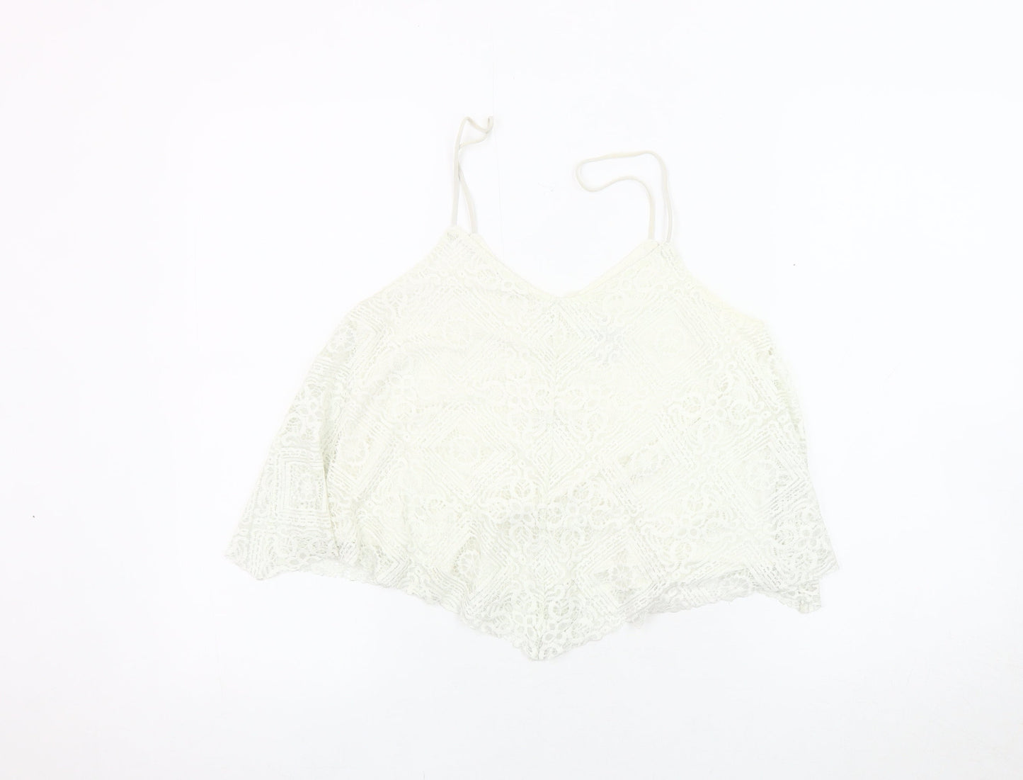 American Eagle Women's Ivory Camisole Tank Top S