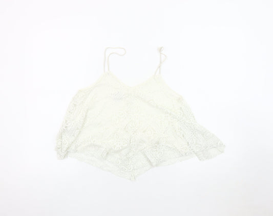 American Eagle Women's Ivory Camisole Tank Top S