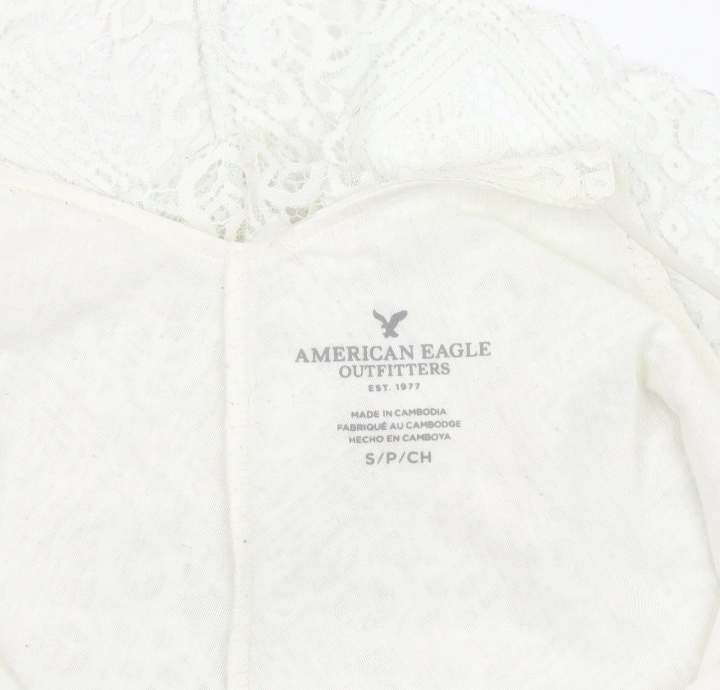 American Eagle Women's Ivory Camisole Tank Top S