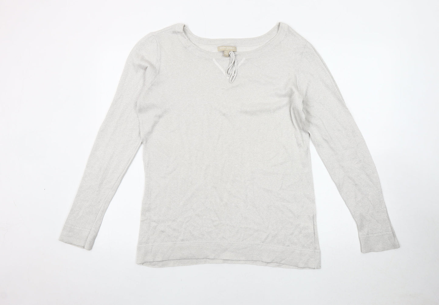 Banana Republic Women's Ivory Knit Pullover Jumper Size L