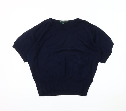 Racing Green Women's Blue Short Sleeve Jumper