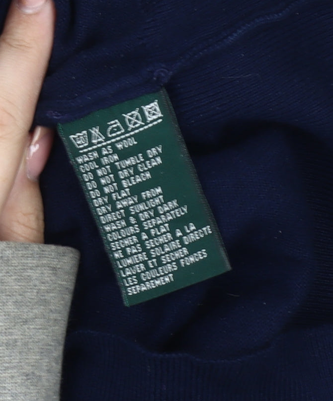 Racing Green Women's Blue Short Sleeve Jumper