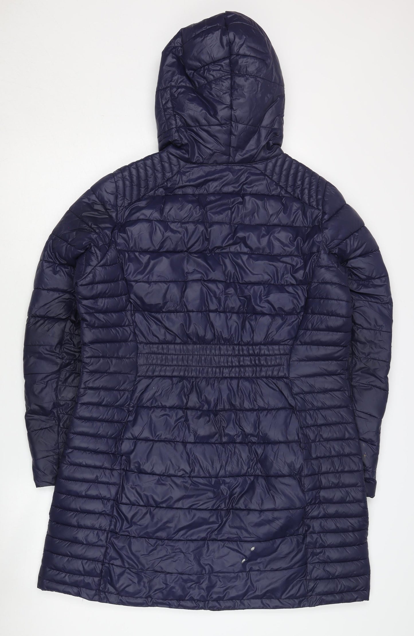 Michael Kors Women's Blue Puffer Jacket, Size L