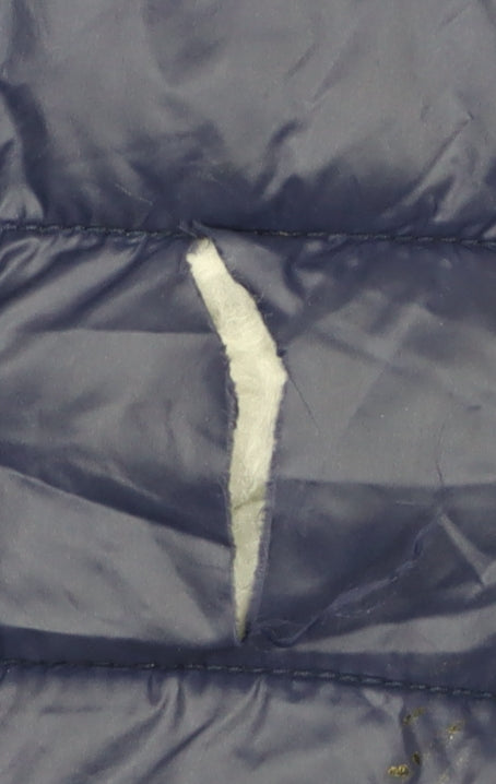 Michael Kors Women's Blue Puffer Jacket, Size L