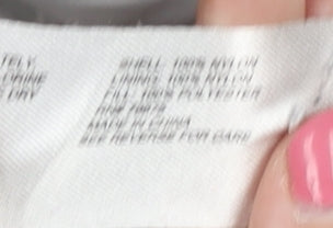 Michael Kors Women's Blue Puffer Jacket, Size L